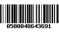 Código de Barras 0500048643691