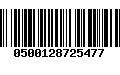 Código de Barras 0500128725477