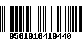 Código de Barras 0501010410440