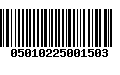 Código de Barras 05010225001503