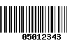 Código de Barras 05012343