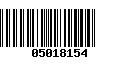 Código de Barras 05018154