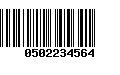 Código de Barras 0502234564