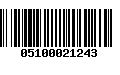 Código de Barras 05100021243