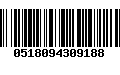 Código de Barras 0518094309188