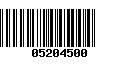 Código de Barras 05204500