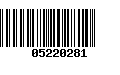 Código de Barras 05220281