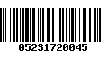 Código de Barras 05231720045