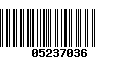 Código de Barras 05237036