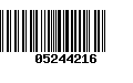 Código de Barras 05244216