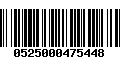 Código de Barras 0525000475448