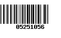 Código de Barras 05251056