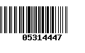 Código de Barras 05314447