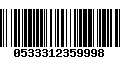 Código de Barras 0533312359998