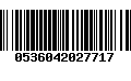 Código de Barras 0536042027717