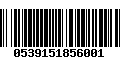 Código de Barras 0539151856001