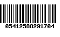 Código de Barras 05412588291704