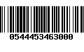 Código de Barras 0544453463000