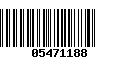 Código de Barras 05471188