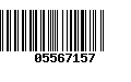 Código de Barras 05567157