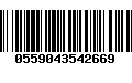 Código de Barras 0559043542669