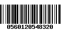 Código de Barras 0560120548320