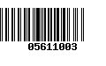 Código de Barras 05611003