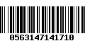 Código de Barras 0563147141710