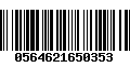 Código de Barras 0564621650353
