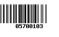 Código de Barras 05700103