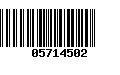 Código de Barras 05714502