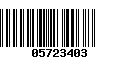 Código de Barras 05723403