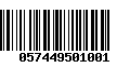 Código de Barras 057449501001