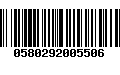 Código de Barras 0580292005506