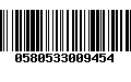 Código de Barras 0580533009454