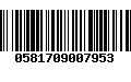 Código de Barras 0581709007953