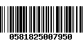 Código de Barras 0581825007950