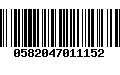 Código de Barras 0582047011152