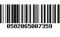 Código de Barras 0582065007359