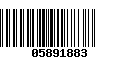 Código de Barras 05891883