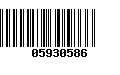 Código de Barras 05930586