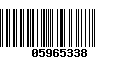 Código de Barras 05965338