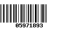 Código de Barras 05971893