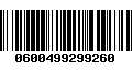 Código de Barras 0600499299260