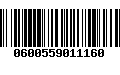 Código de Barras 0600559011160