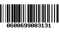 Código de Barras 0600699003131