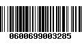 Código de Barras 0600699003285