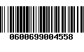 Código de Barras 0600699004558