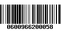 Código de Barras 0600966200058