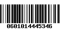 Código de Barras 0601014445346